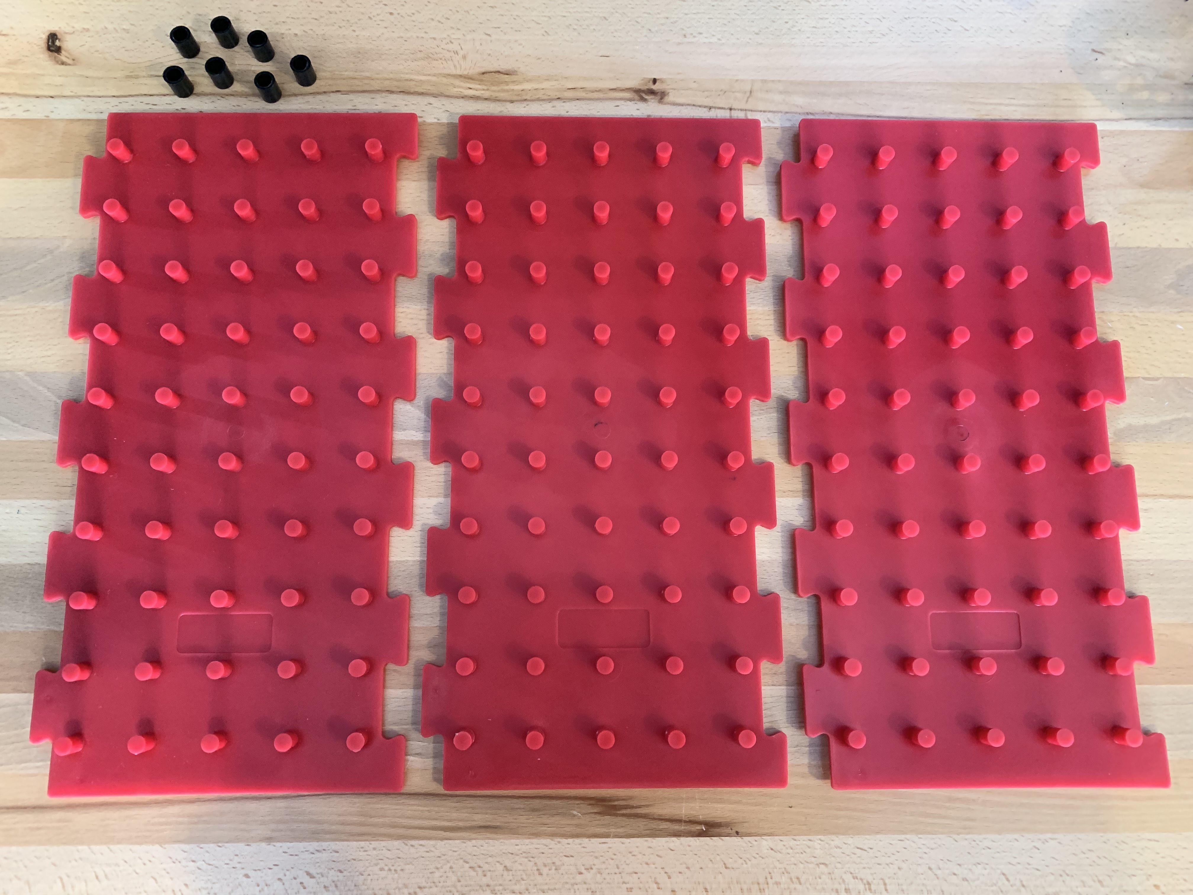 Red 3 Mat Set - 3/8 Inches (#1010)